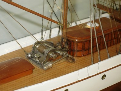 Lot 54 - A MODEL OF THE STEAM YACHT VENUS, CIRCA 1902