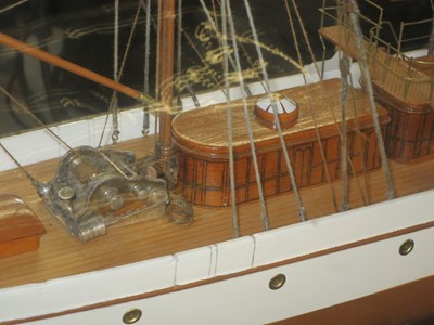 Lot 54 - A MODEL OF THE STEAM YACHT VENUS, CIRCA 1902