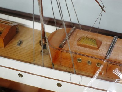 Lot 54 - A MODEL OF THE STEAM YACHT VENUS, CIRCA 1902