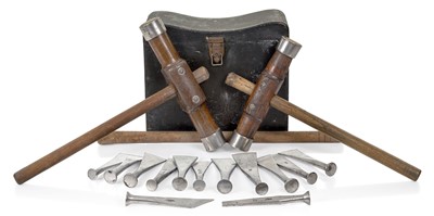 Lot 189 - A CAULKING NAVAL DOCKYARD CAULKING BOX, CIRCA 1914