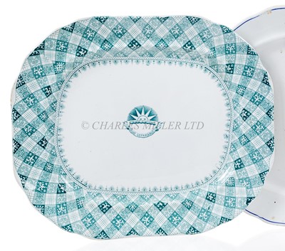 Lot 69 - P&O LINE CALENDONIAN PATTERN PLATTER, C. 1840.