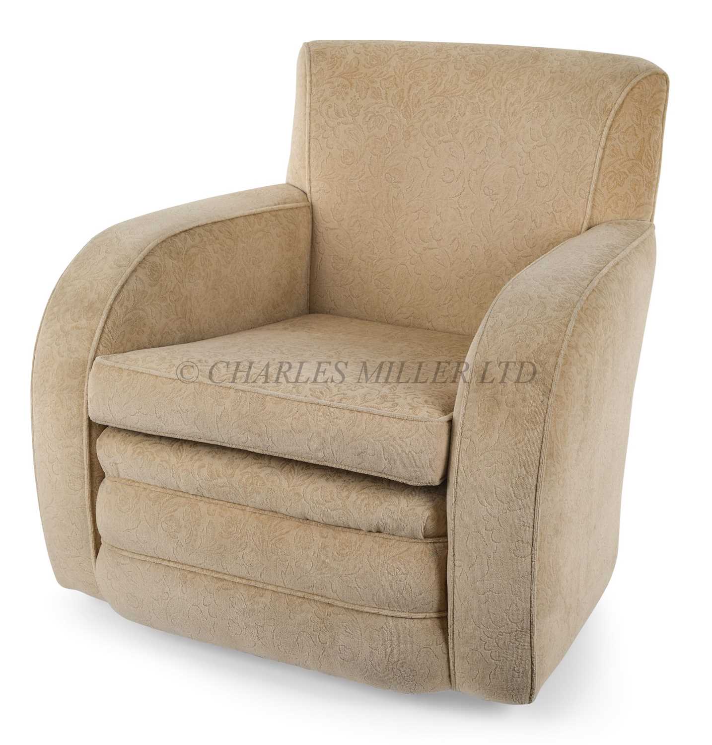 Lot 79 - AN ARMCHAIR BY THE BUOYANT FURNITURE COMPANY FOR THE FIRST CLASS LOUNGE OF R.M.S. QUEEN MARY, c. 1936