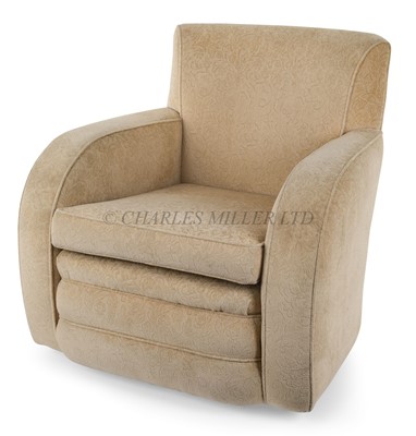 Lot 79 - AN ARMCHAIR BY THE BUOYANT FURNITURE COMPANY FOR THE FIRST CLASS LOUNGE OF R.M.S. QUEEN MARY, c. 1936