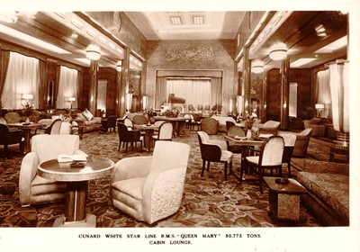 Lot 79 - AN ARMCHAIR BY THE BUOYANT FURNITURE COMPANY FOR THE FIRST CLASS LOUNGE OF R.M.S. QUEEN MARY, c. 1936