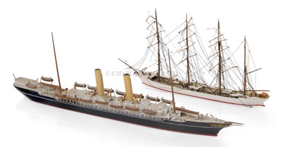 Lot 42 - A 1:600 WATERLINE MODEL OF S.S. SCOT BY BASSETT LOWKE