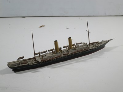 Lot 42 - A 1:600 WATERLINE MODEL OF S.S. SCOT BY BASSETT LOWKE
