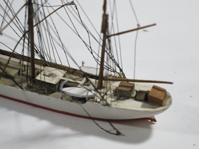 Lot 42 - A 1:600 WATERLINE MODEL OF S.S. SCOT BY BASSETT LOWKE