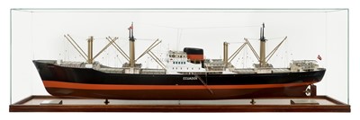 Lot 98 - A BUILDER'S MODEL FOR M.S. ECUADOR BUILT BY HELSINGOR VAERFT, ELSINORE FOR DET FORENEDE, 1955