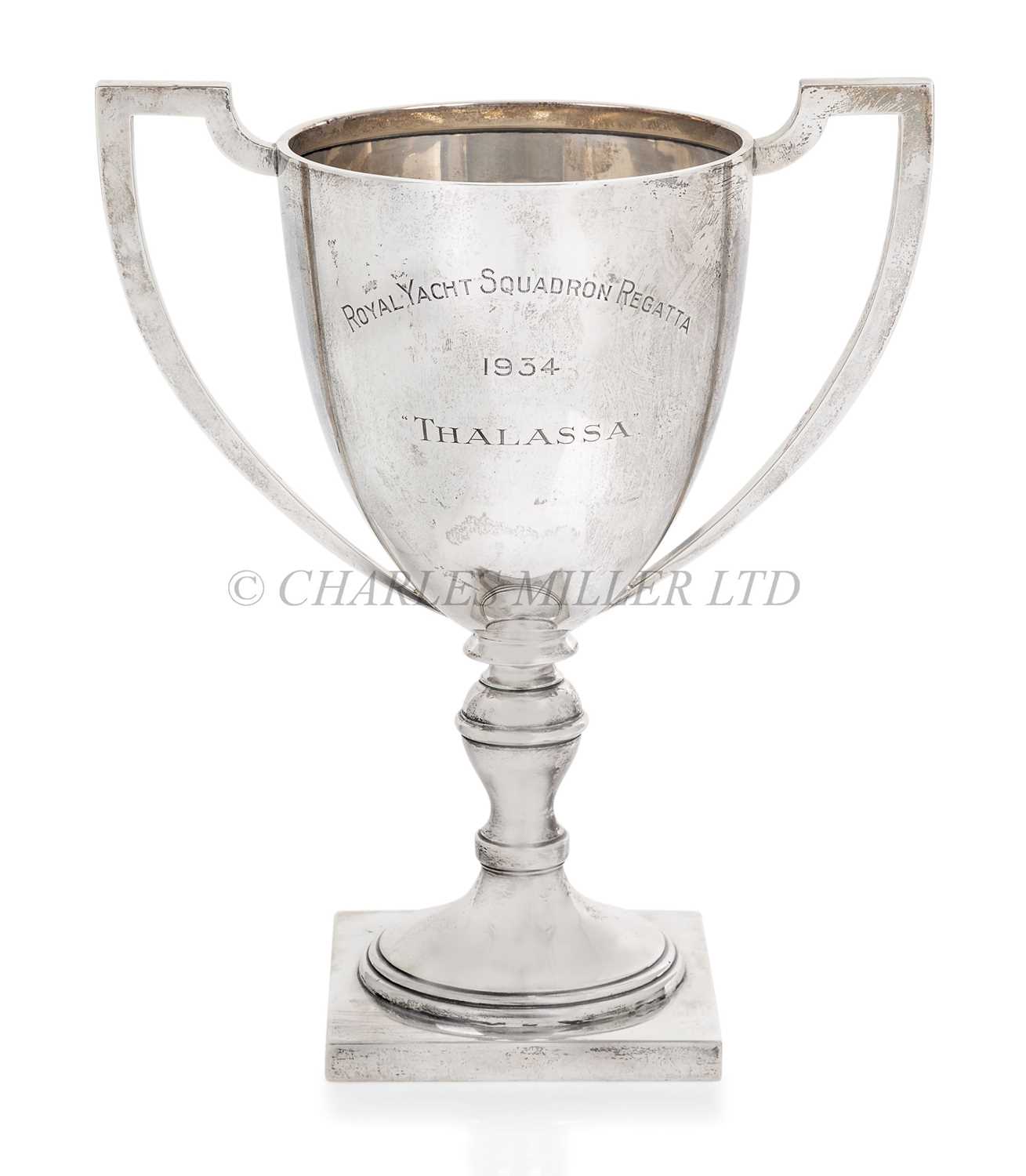 Lot 37 - A ROYAL YACHT SQUADRON REGATTA SILVER TROPHY