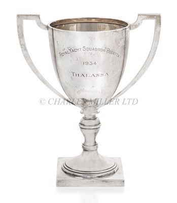 Lot 37 - A ROYAL YACHT SQUADRON REGATTA SILVER TROPHY