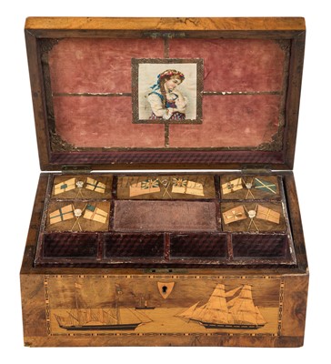 Lot 48 - TRINITY HOUSE WORK BOX, C. 1870