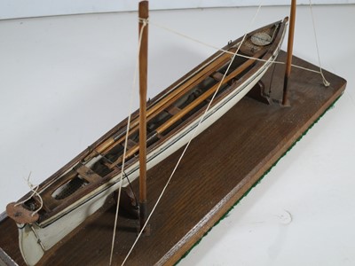 Lot 15 - 19TH CENTURY SAILOR-TYPE MODEL FOR A CORNISH PILOT GIG
