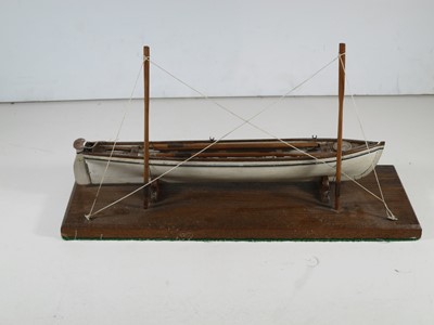 Lot 15 - 19TH CENTURY SAILOR-TYPE MODEL FOR A CORNISH PILOT GIG