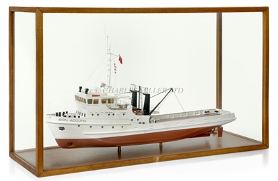 Lot 103 - A BOARDROOM MODEL OF THE RESEARCH SURVEY VESSEL BON ACCORD, 1969