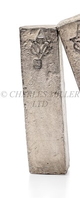 Lot 29 - A DUTCH EAST INDIA COMPANY (V.O.C.) SILVER INGOT SALVAGED FROM THE ROOSWIJK CARGO, CIRCA 1739