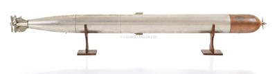 Lot 206 - A CAST ALUMINIUM AND OOPER DESK MODEL, POSSIBLY FOR A MARK 16 TORPEDO