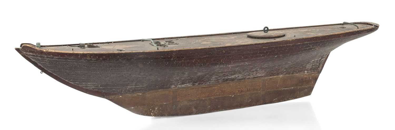 Lot 35 - AN EDWARDIAN POND YACHT HULL