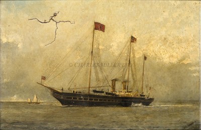 Lot 175 - E. CRESPINEL (NAVAL SCHOOL), EARLY 20TH CENTURY:  The Royal Yacht 'Victoria and Albert III'