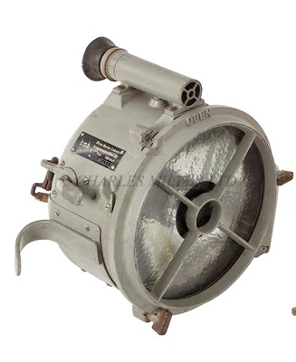 Lot 211 - A 100 WATT U-BOAT ELECTRICAL SIGNAL LAMP BY JIRASEK FABRIK, PRAGUE, CIRCA 1940