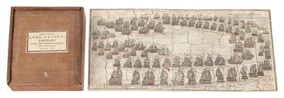 Lot 136 - A RARE GEORGE III PRINTED WOODEN JIGSAW, CIRCA 1805