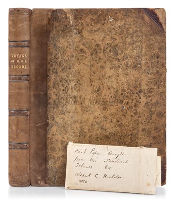 Lot 112 - VOYAGE OF H.M.S. BLONDE TO THE SANDWICH ISLANDS IN THE YEARS 1824-1825.