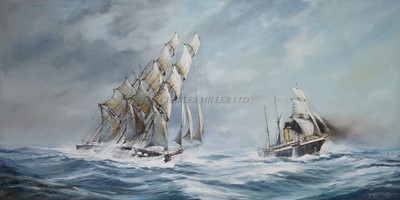 Lot 47 - δ ROBERT TAYLOR (BRITISH, 1946-2024) - SAIL AND STEAM