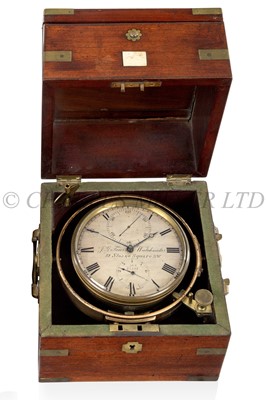 Lot 289 - Ø AN EIGHT-DAY MARINE CHRONOMETER PROBABLY BY R.&W. ROSKELL AND RETAILED BY J.G. FAIERS LONDON, CIRCA 1830
