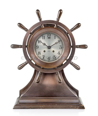 Lot 17 - A FINE SHIPSTRIKE CLOCK BY THE CHELSEA CLOCK COMPANY, CIRCA 1900