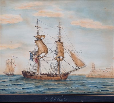 Lot 2 - JOSEPH HONORÉ MAXIME PELLEGRIN (FRENCH, 1793-1869) - 'LE SOLIDE' OFF MARSEILLES, 1862