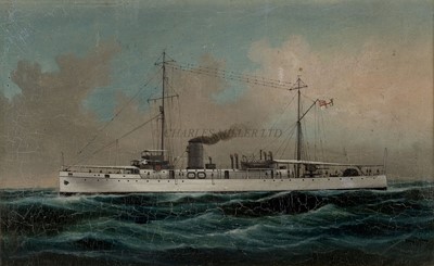 Lot 201 - CHINESE SCHOOL (EARLY 20TH CENTURY) - H.M. MINESWEEPER 'MARAZION', CIRCA 1920