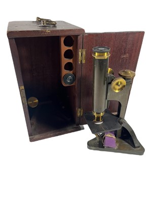 Lot 77 - A LATE 19TH CENTURY MONOCULAR MICROSCOPE BY R. & J. BECK LTD, LONDON