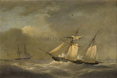 Lot 83 - NICHOLAS MATTHEW CONDY (BRITISH, 1816/18-1851) - Schooner Yacht 'Ellen Gillman' 174 Tons