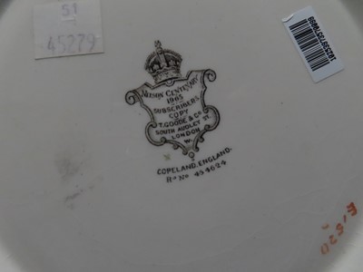 Lot 74 - A TRAFALGAR CENTENARY COPELAND SUBSCRIBER’S COPY LOVING CUP OR TYG, CIRCA 1905