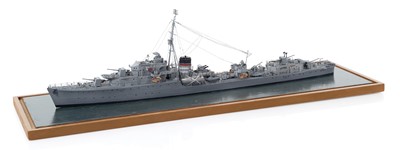 Lot 322 - A DETAILED 1:192 SCALE WATERLINE MODEL OF THE O-CLASS DESTROYER H.M.S. 'ONSLOW' [1941]