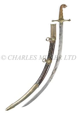 Lot 178 - A SCIMITAR PRESENTED TO CAPTAIN JAMES KEARNEY WHITE R.N. ABOARD H.M.S. 'NORTHUMBERLAND' BY NAPOLEON BONAPARTE, ST. HELENA, 1815