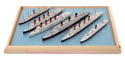 Lot 123 - A COLLECTION OF 1:1200 SCALE CUNARD LINERS BY BASSETT-LOWKE