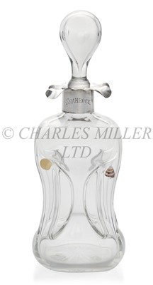 Lot 74 - A SILVER MOUNTED WHISKY DECANTER FROM SIR THOMAS LIPTON'S RACING YACHT 'SHAMROCK II', 1901