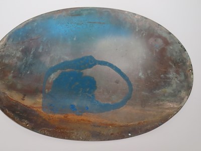 Lot 13 - A HAWTHORN LESLIE ENGINE ROOM PLATE FROM THE M.V. 'OCEAN TRANSPORT', 1962
