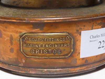 Lot 22 - TWO SMALL NAVIGATION LAMPS, CIRCA 1930