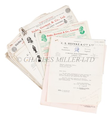 Lot 220 - AN INTERESTING GROUP OF HISTORIC DIVING EPHEMERA FROM THE OFFICES OF THE GREEK SPONGE DIVING COMPANY THEODOROU BROTHERS