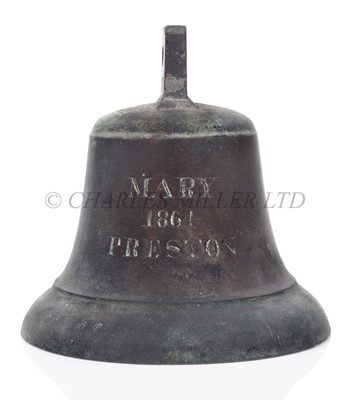 Lot 20 - A BELL FOR THE CARGO SHIP 'MARY', 1864
