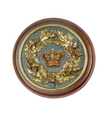 Lot 254 - A FINE UNOFFICIAL TOMPION CREST FOR H.M. BATTLESHIP ROYAL OAK, 1914