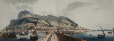 Lot 179 - PLATE I & II OF 'VIEW OF GIBRALTAR, TAKEN BY HENRY ASTON BARKER, FROM DEVIL'S TONGUE BATTERY, IN SEPTEMBER 1804'