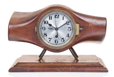 Lot 279 - A GERMAN BULKHEAD CLOCK FOR THE LUFTWAFFE, CIRCA 1940