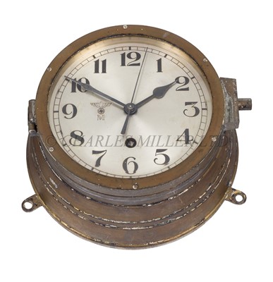 Lot 281 - A KRIEGSMARINE U-BOAT BULKHEAD CLOCK