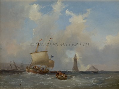Lot 9 - NICHOLAS MATTHEW CONDY (BRITISH, 1816/18-1851) - Plymouth lighthouse and the cat-water