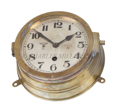 Lot 280 - A KRIEGSMARINE U-BOAT BULKHEAD CLOCK