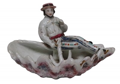 Lot 45 - A 19TH CENTURY STAFFORDSHIRE SALT