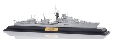 Lot 273 - A 1:240 SCALE WATERLINE MODEL OF THE 'DARING'-CLASS DESTROYER H.M.S. 'DAINTY', ORIGINALLY BUILT BY J. SAMUEL WHITE, 1950