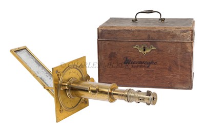 Lot 303 - A RARE SOLAR MICROSCOPE COMPENDIUM BY JOHN CUFF, LONDON, CIRCA 1760